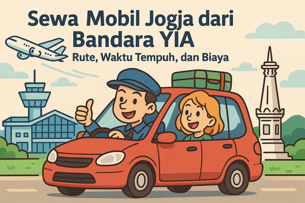 Sewa Mobil Jogja dari Bandara YIA Rute, Waktu Tempuh, dan Biaya
