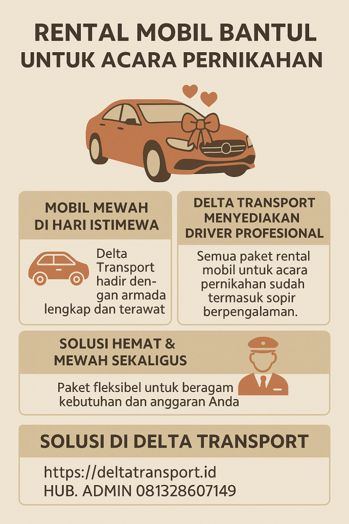 infografik Rental Mobil Bantul untuk Acara Pernikahan infografik Rental Mobil Bantul untuk Acara Pernikahan