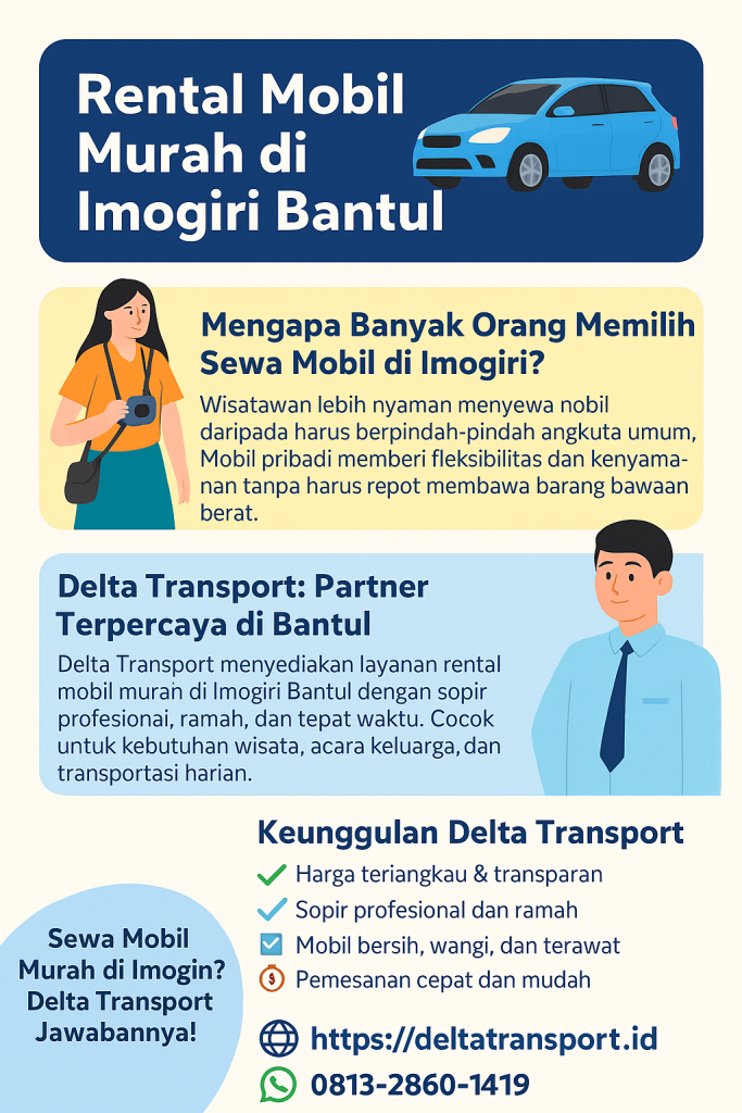 infografik rental mobil murah di imogiri bantul