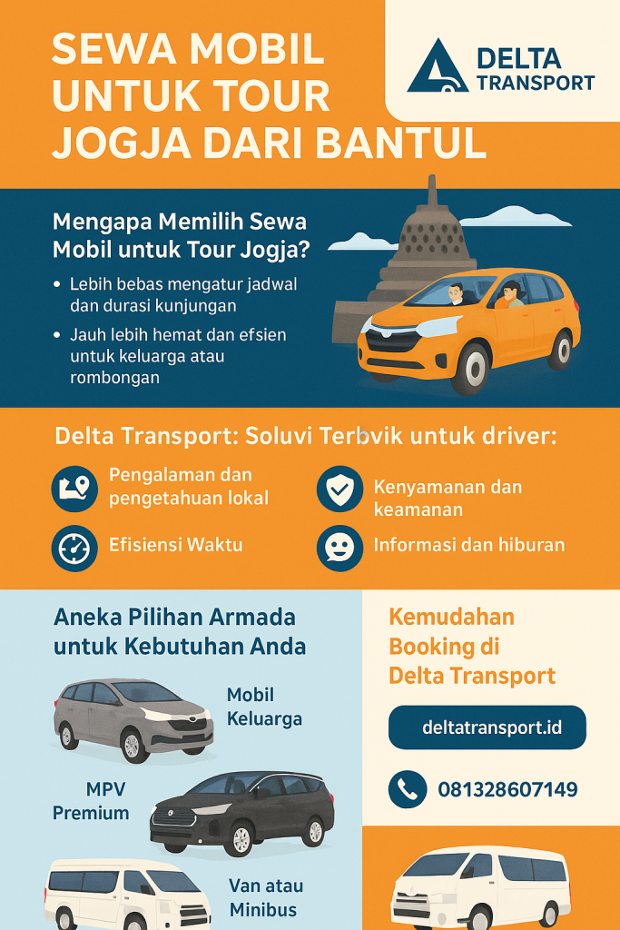 infografik sewa mobil untuk tour Jogja dari Bantul infografik sewa mobil untuk tour Jogja dari Bantul
