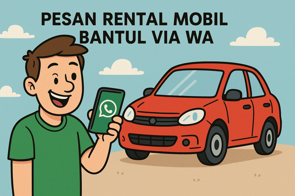 pesan rental mobil Bantul via WA